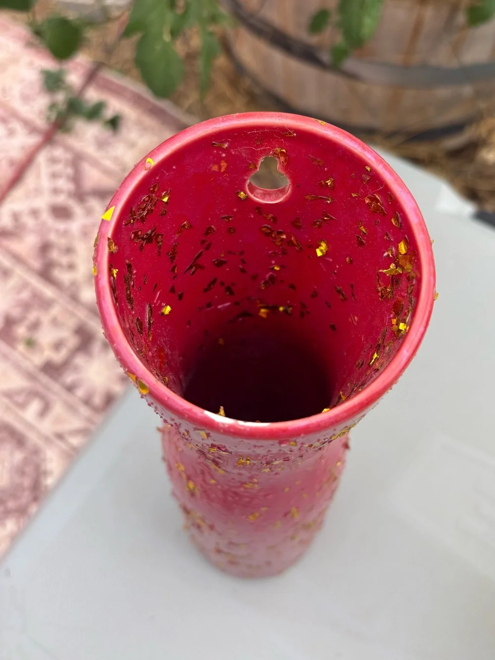 Handmade Gold & Pink Vase